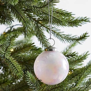 Pink Iridescent Glass Bauble - Product Image 1
