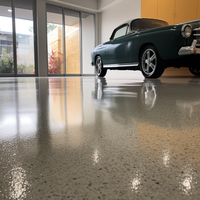 Theforce House Mall dekorasi epoxy cat lantai polyaspartic beton lapisan lantai tinggi transparan dan non-slip