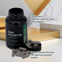 Complément Alimentaire en Capsules de Palmier Nain (Saw Palmetto) à Marque Blanche OEM pour Hommes Adultes, Favorisant la Santé de la Prostate et Urinaire, Sans Gluten