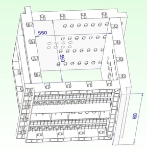 Panel <span class=keywords><strong>de</strong></span> Encofrado Ligero <span class=keywords><strong>de</strong></span> ABS y PP para Muros, Columnas y Losas, Encofrado <span class=keywords><strong>de</strong></span> Plástico Reutilizable para Concreto - Product Image 6