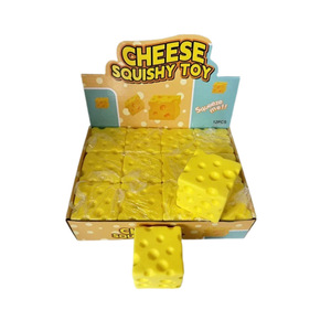 Juguete antiestrés de poliuretano con forma de queso simulado, estilo transfronterizo, con rebote lento y diseño creativo temático de comida - Product Image 5