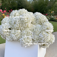 Fleur Artificielle de Bonne Qualité Hortensia Rose à Tête Unique pour Décoration de Mariage et Fête