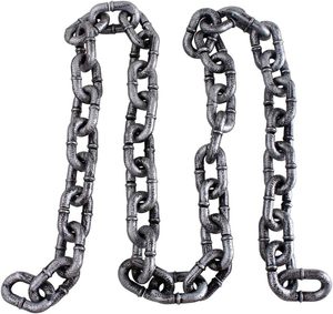 Fiesta de Halloween, cadenas de metal de plástico realistas, cadenas de decoración para casa <span class=keywords><strong>embrujada</strong></span>, rendimiento de Bar - Product Image 5