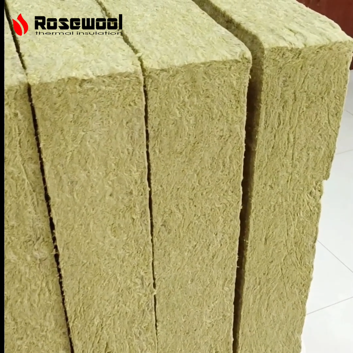Asbestos Free Basalt Heat Insulation Board Rock Wool 150mm