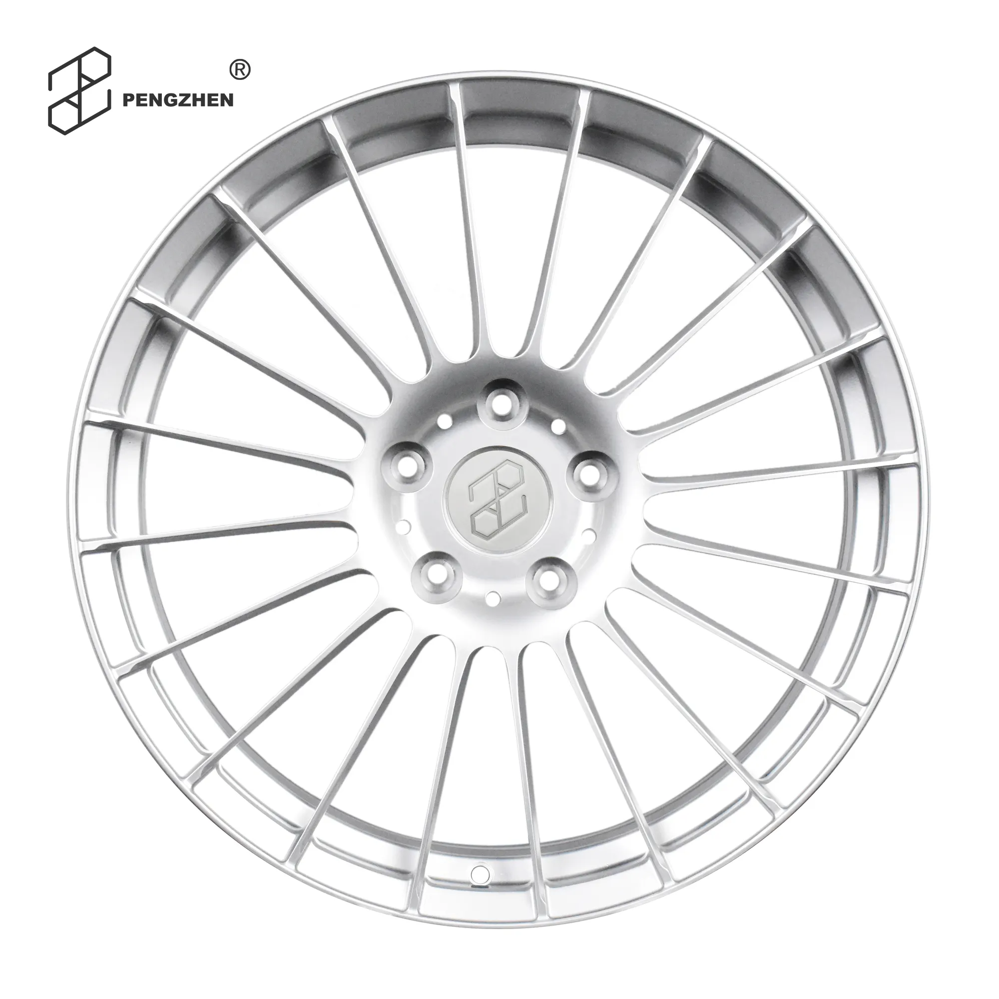 Pengzhen forged 17 18 19 20 21 famous brand flash silver finish passenger car alloy wheels rims for bmw alpina b7