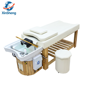 Cama de Spa Japonesa para el Cabello, Diseño Superior de Muebles de Madera, Cama de Champú Personalizable para Spa Capilar, Mesa para Tratamientos Faciales con Vapor - Product Image 2