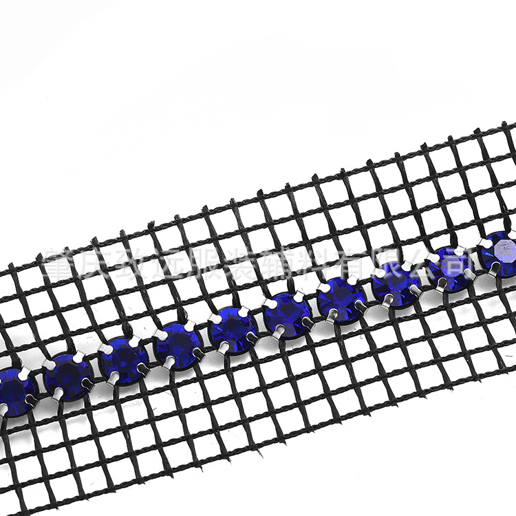 Black net claw deep blue