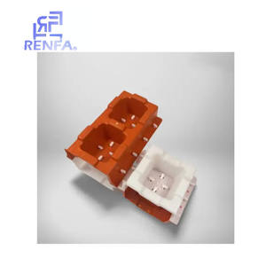 Cetakan Bata Interlock Silikon Plastik Berongga Desain Baru dari Pabrik RF, Cetakan Semen Beton Manual untuk Bata Berongga, Dijual Laris - Product Image 5