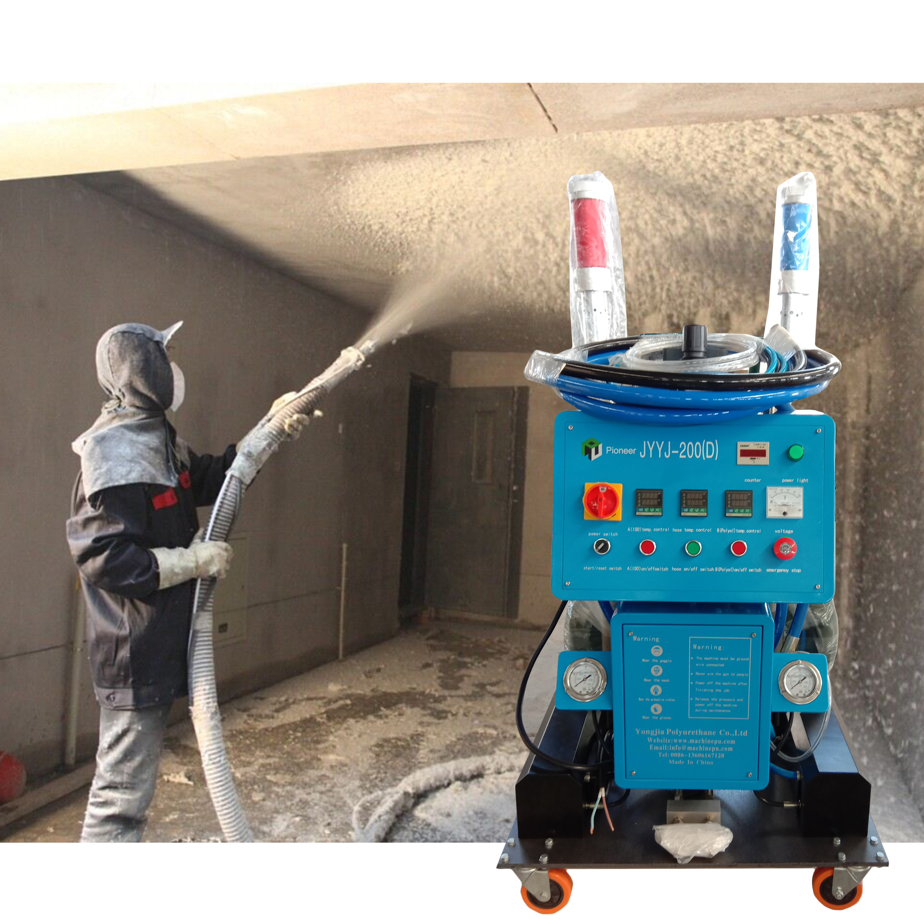 Machine De Mousse De Jet De polyuréthane Pour Mur D'isolation Phonique