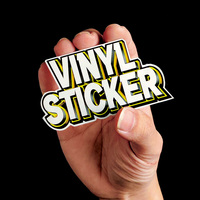Usine Personnalisé Seul Baiser Cut Logo Autocollant Étiquette Adhésive D'impression Autocollants En Vinyle