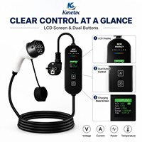 Chargeur de véhicule électrique portable multifonctionnel 16A 3,5KW avec prise standard européenne, station de recharge pour véhicules électriques OEM ODM