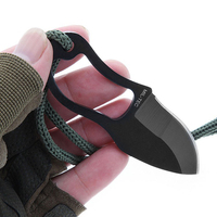 Mini couteau droit compact portable, outil promotionnel EDC pour l'extérieur, petit outil de survie de poche, cadeau pour le camping quotidien et la collection