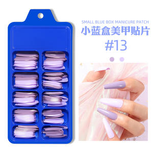 Oferta: 100 Uñas Postizas de Bailarina Largas en Colores Variados, Uñas de Ataúd de Cobertura Completa para <span class=keywords><strong>Mujer</strong></span> - Product Image 3