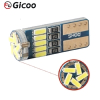 GICOO Nouvelles ampoules LED T10 en aluminium 12V 6000K à haute luminosité 4014-15SMD Canbus pour feux de signalisation de voiture, éclairage de lecture et plafonnier 1000 Lumens