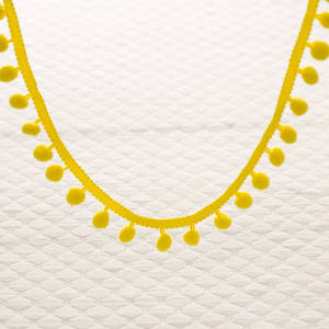 Coloré <span class=keywords><strong>MINI</strong></span> <span class=keywords><strong>pompon</strong></span> gland frange garniture <span class=keywords><strong>pompon</strong></span> dentelle garniture pour oreiller décoration frange - Product Image 2