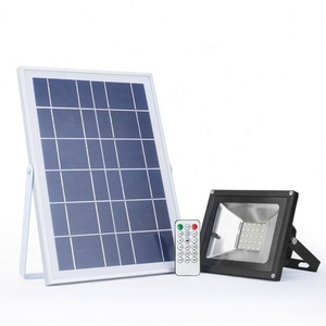 ไฟสปอร์ตไลท์ LED พลังงานแสงอาทิตย์ 100W IP67 5000K แสงเดย์ไลท์ ตัวเรือนอะลูมิเนียม พร้อมรีโมทคอนโทรล ติดตั้งบนพื้นผิว สำหรับสวน - Product Image 2