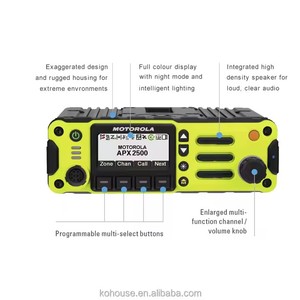 Radio mobile APX2500 P25 <span class=keywords><strong>longue</strong></span> <span class=keywords><strong>portée</strong></span>, radio bidirectionnelle de qualité supérieure, GPS/GLONASS, émetteur-récepteur radio voiture Wi-Fi, talkie-walkie - Product Image 4