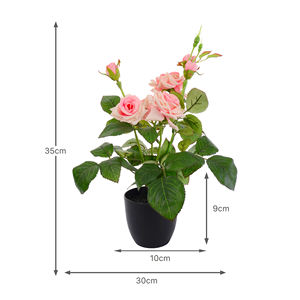 زهور صناعية واقعية من البوليستر لا تبهت للاستخدام الداخلي والخارجي وديكور المنزل بالجملة - Product Image 2