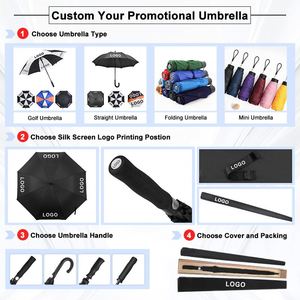 Parapluie de golf droit automatique simple couche en fibre de verre, coupe-vent et imperméable, pour affaires, soleil et pluie, avec logo, vente en gros - Product Image 5