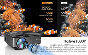 Projecteur intelligent 1080P, projecteur vidéo pour home cinéma, <span class=keywords><strong>Android</strong></span> 9, Wi-Fi, BT 5G, mise au point manuelle, prise en charge 3D, projecteur de films 4K - Product Image 2