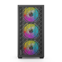 Boîtier PC AntarcChill en gros, boîtier d'ordinateur de jeu Micro-ATX avec panneau en verre, design vue sur la mer, armoire PC OEM