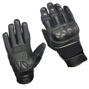 Customized Motor Bike Hard Knuckle Motorcycle Gloves Motor Riding Velcro Wrist Fastening Full Finger Gloves for Men & Women