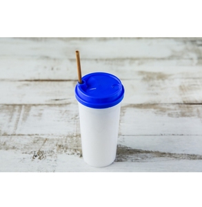 Eco Friendly Reusable PP <b>Plastic</b> <b>Cup</b> with Secure Sipper Lid for Iced Coffee Smoothies and Bubble Tea Multiple Colors Available - Product Image 1