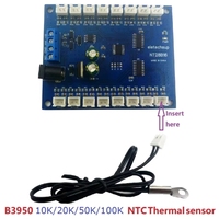Enregistreur sans papier BSSY)NT28B16 canaux RS485, collecteur de température Modbus RTU, 10K/20K/50K/100K B3950, capteur NTC
