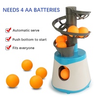 Máquina Automática de Plástico Lanza Pelotas de Tenis de Mesa para Principiantes Infantiles, Robot Entrenador