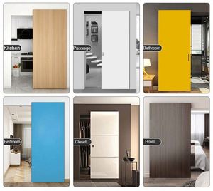 Sistema de Herrajes Ocultos para Puertas Correderas WEKIS de Acero Duradero, Riel Invisible Moderno para Puertas Fantasma en Exteriores, para Dormitorio, Cocina, Sala de Estar - Product Image 5