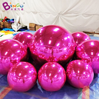 Boule disco géante gonflable réfléchissante brillante, sphère gonflable publicitaire en PVC pour la décoration d'événements et de fêtes