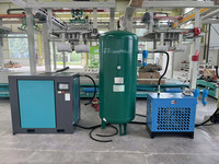 Compresseur d'air avec réservoir et sécheur 7,5 kW 0,8 MPa pour routeur CNC ATC