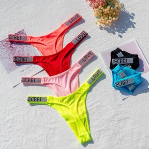 Culotte string en coton pour <span class=keywords><strong>femme</strong></span>, taille basse, effet push-up, pour le sport, <span class=keywords><strong>sous</strong></span>-vêtement string B Spring - Product Image 2