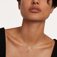 Kalung Liontin Gembok Mini Hati Perak Sterling S925 Berlapis Emas 18k Mewah FUANAY Boho Bijouterie Por Mayor