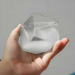 Baromètre en verre à cube, style amour fait main, couleur personnalisée, sans alcool/éthanol, prévisions météorologiques, tempête - Product Image 5