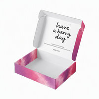 Boîtes en papier personnalisées Pinkpackaging, imprimées recto-verso, boîtes d'expédition biodégradables, boîtes d'expédition imperméables mates pour vêtements