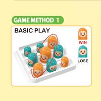 Jeu de Tic-Tac-Toe HTL Gobble pour enfants, jeu de société de stratégie pour 2 joueurs, interaction parent-enfant, jouets éducatifs de bureau
