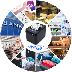 Gtcodestar 80mm nhãn nhiệt POS Máy in 58mm nhận Sticker trực tiếp vận chuyển nhiệt máy in mã vạch GT-8070 - Product Image 5