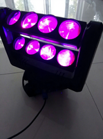 Projecteurs mobiles Spider Beam RGBW 4-en-1 8*10W DMX512 IP33 pour parcs à thème, mariages et éclairage de scène DJ