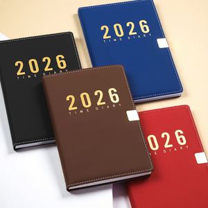 2026 Customizable Black Journal Notebooks Embossed Cork Customizable Journals Elastic Band Saddle Stitching New Year Promotion - Product Image 1