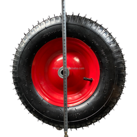 NSPM7024 Taille standard OEM 16 "4.80/4.00-8 Roue de brouette gonflable Roue pneumatique remplie d'air