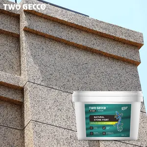 दो Gecco बाहरी दीवार पत्थर बनावट स्प्रे ग्रेनाइट पत्थर पेंट