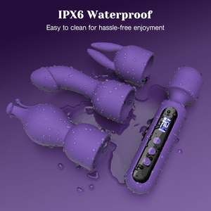 LCD Display Klitorisstimulator Vibrationsdildo Sexspielzeug für Erwachsene G-Punkt AV Stabmassagegerät Vibrator-Sets für sexuelles Vergnügen - Product Image 4