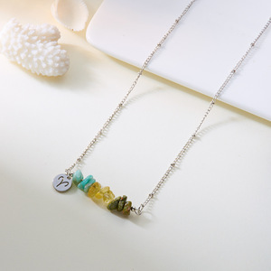 Collar con Colgante de Piedra Natural <span class=keywords><strong>y</strong></span> Signo del Zodiaco de Acero Inoxidable RINHOO para Mujer, Pulsera Trenzada a Mano con Signo de <span class=keywords><strong>Aries</strong></span> o <span class=keywords><strong>Leo</strong></span>, Joyería para Cumpleaños - Product Image 5