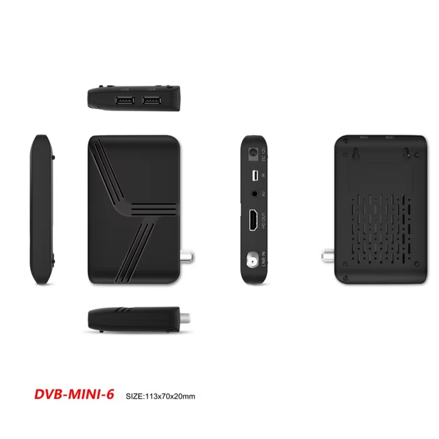 DVB-S2 Mini Set Top Box Advanced Satellite Receiver H.265 IKS IPTV YOUTUBE Bein Sports Action Movie Cartoon Card