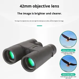 Binoculares de Visión Nocturna para Baja Luminosidad, Visión Nocturna, Profesionales, Portátiles, Telescopio de 10x42 mm - Product Image 4