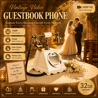 Téléphone de Livre d'Or Vidéo Grande Capacité avec Enregistrement Audio/Vidéo pour Mariages/Événements Corporatifs – Remise sur Commande en Gros