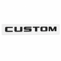 Fabrication sur mesure de votre propre logo, badges et emblèmes de voiture en plastique ABS chromé électro-plaqué pour la décoration de la carrosserie de la voiture, autocollants