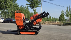 Bétonnière automotrice sur chenilles 110L tout-terrain à chenilles en caoutchouc, mini malaxeur à ciment <span class=keywords><strong>pour</strong></span> la construction <span class=keywords><strong>de</strong></span> villas en pente - Product Image 6