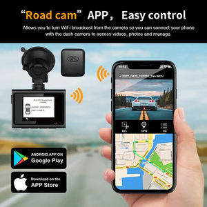 Caméra embarquée double objectif 4K+2K avec capteur <span class=keywords><strong>Sony</strong></span>, GPS intégré et WiFi |   Mode de stationnement 24h/24 et caméra arrière |   Écran IPS <span class=keywords><strong>Super</strong></span> Vision Nocturne - Product Image 4